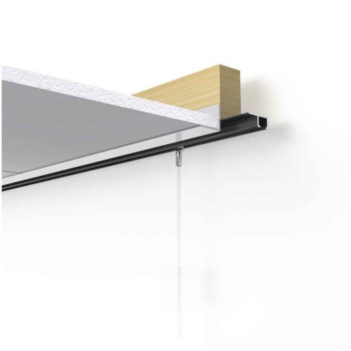 Artiteq Top Rail Set zwart - 200cm - 20kg