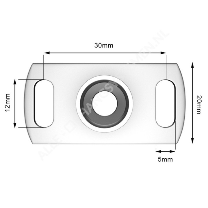 GeckoTeq Plafond Beugel vernikkeld