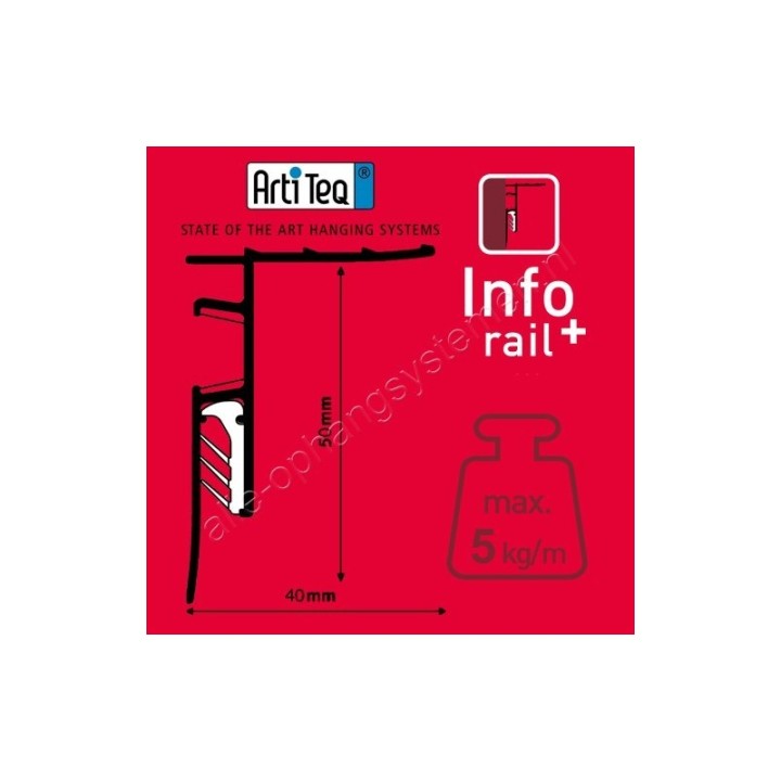 Artiteq Info Rail+Eindkap set van 2 (L&R)